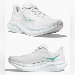 HOKA 💅 Mach 6 1147810 WHTD White Droplet Running Shoes Sneakers Size 8.5